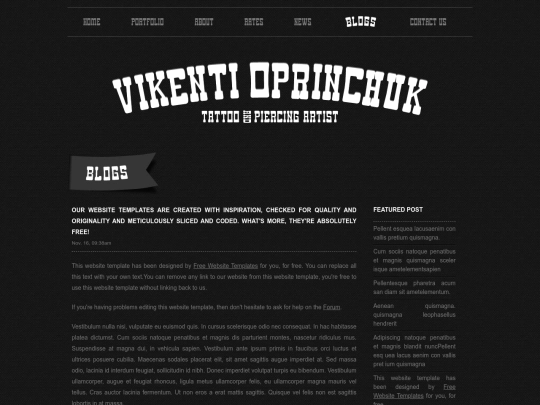 blog screenshot
