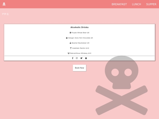 drinks screenshot