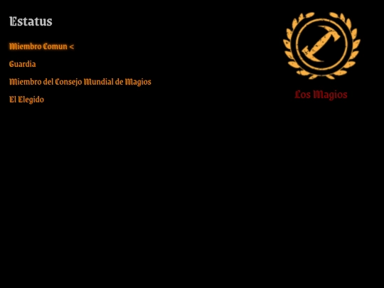 Menu screenshot