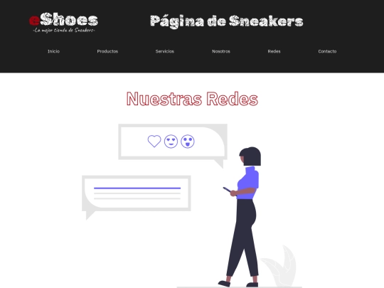 eShoes/HTML/redes screenshot