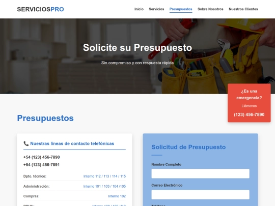 tpfinal/presupuestos screenshot