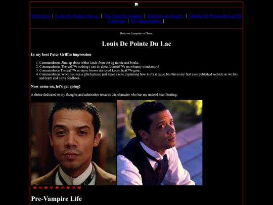 LouisWebShrine screenshot