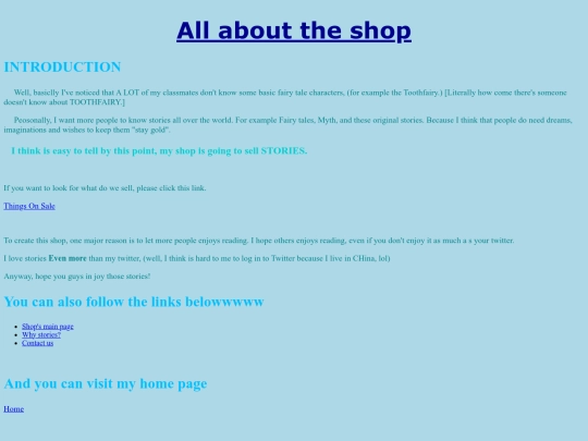 shop/aboutus screenshot