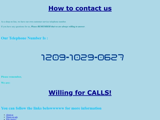 shop/contactus screenshot