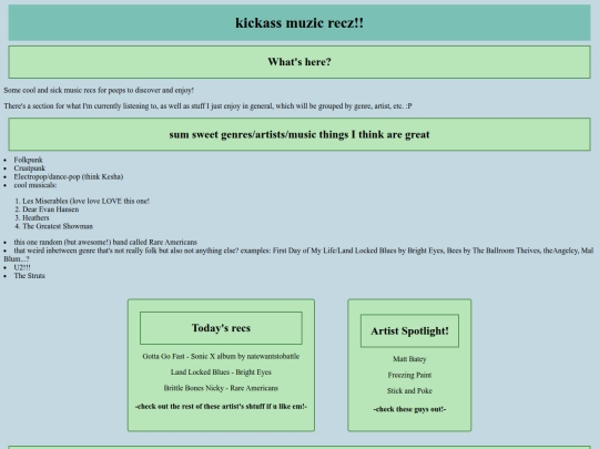 mymusicpage screenshot