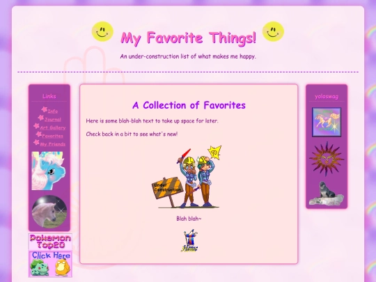 favorites screenshot