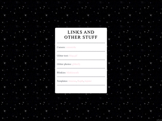 links screenshot