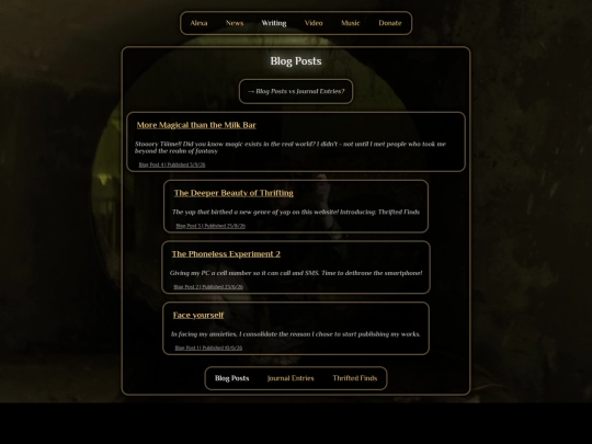 blog/posts screenshot