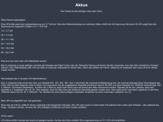 Zubehör/Akkus screenshot