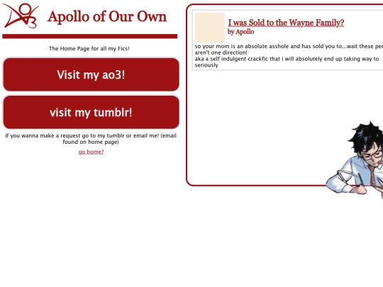 fanfichomepage screenshot
