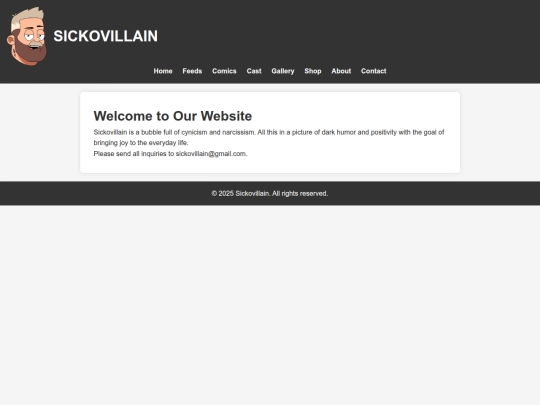 sickovillaintestwebsite screenshot