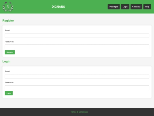 login screenshot