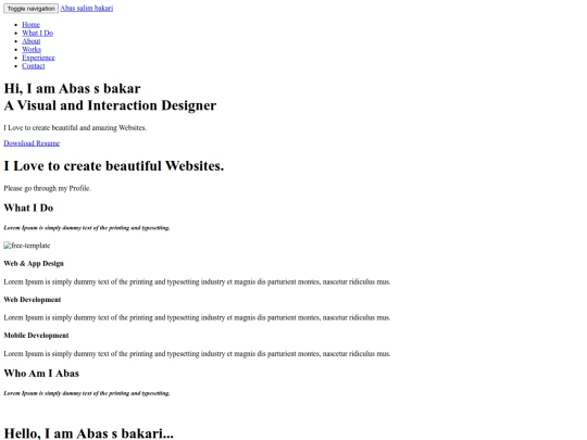 index screenshot