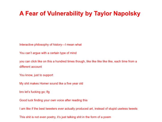 a-fear-of-vulnerability-by-taylor-napolsky screenshot