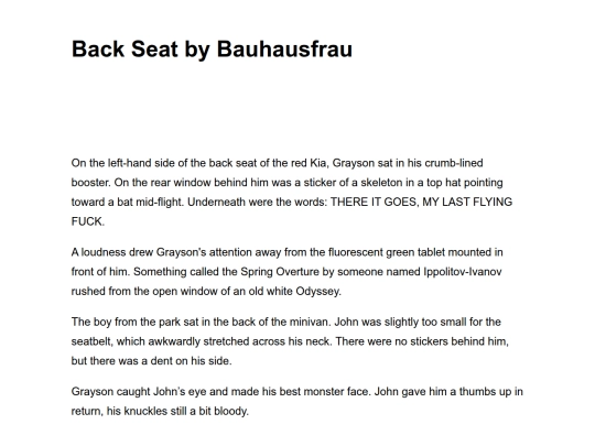 back-seat-by-bauhausfrau screenshot