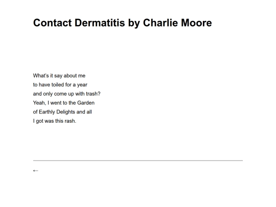 contact-dermatitis-by-charlie-moore screenshot