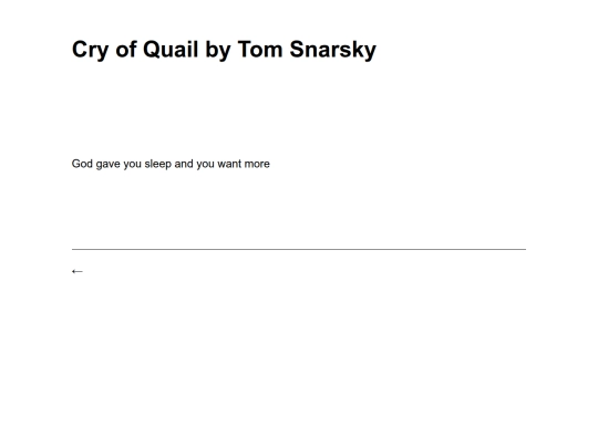 cry-of-quail-by-tom-snarsky screenshot