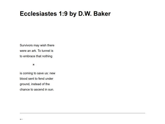 ecclesiastes-1-9-by-dw-baker screenshot