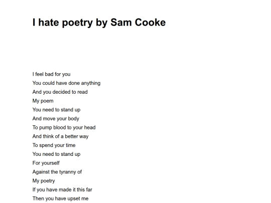 i-hate-poetry-by-sam-cooke screenshot