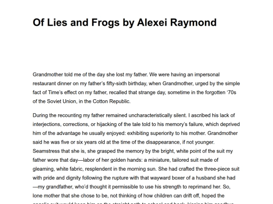 of-lies-and-frogs-by-alexei-raymond screenshot