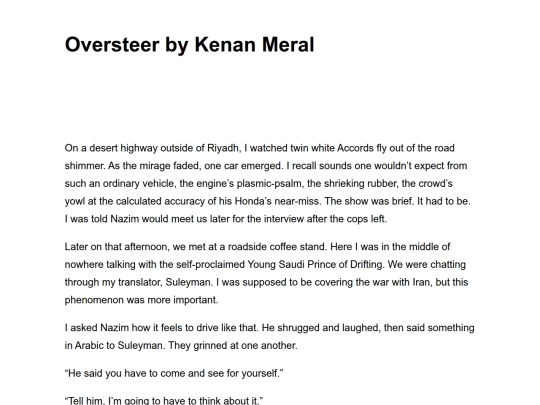 oversteer-by-kenan-meral screenshot