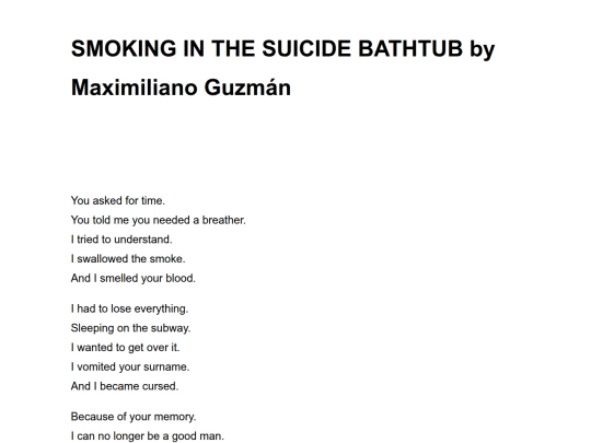 smoking-in-the-suicide-bathtub-by-maximiliano-guzman screenshot
