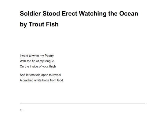 soldier-stood-erect-watching-the-ocean-by-trout-fish screenshot