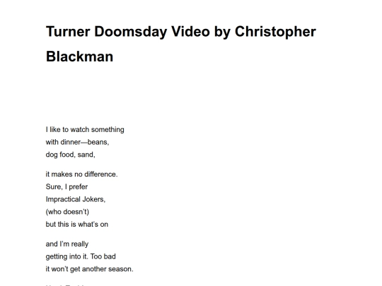 turner-doomsday-video-by-christopher-blackman screenshot