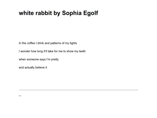 white-rabbit-by-sophia-egolf screenshot