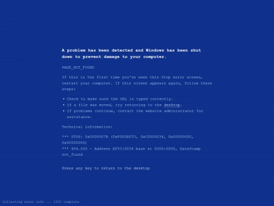 not_found screenshot