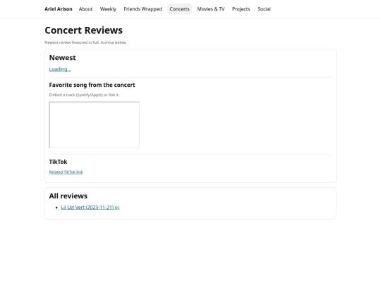 concerts screenshot