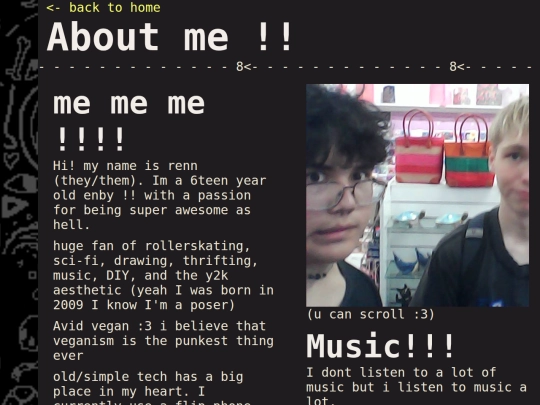 aboutme screenshot