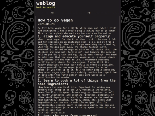 blog screenshot
