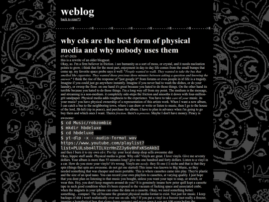 weblog screenshot
