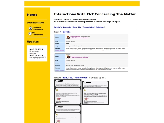 reciepts/tnt screenshot