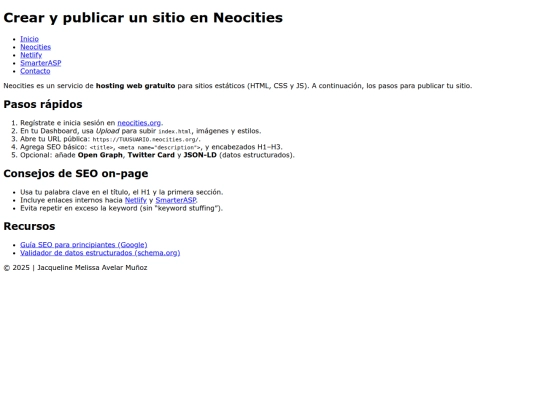 neocities screenshot