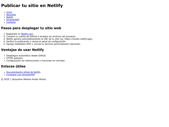 netlify screenshot
