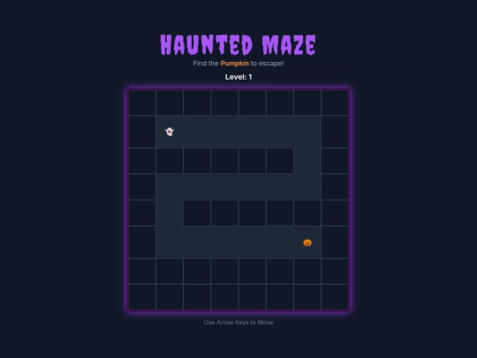 project/Gaming Hub/games/haunted-maze screenshot