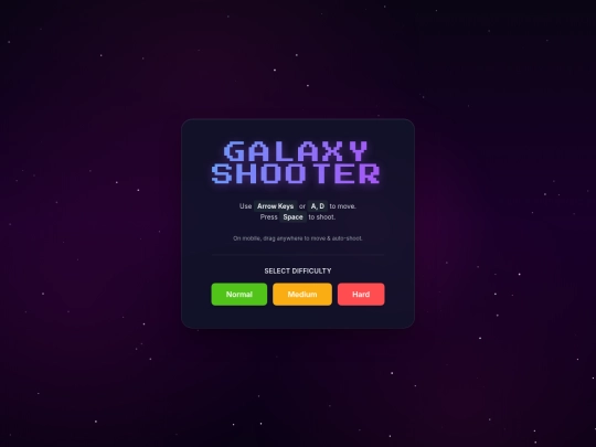 web games/Space Shooter/galaxy_shooter screenshot