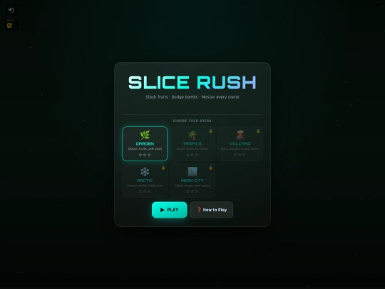 web games/fruit ninja/slice_rush_mobile screenshot