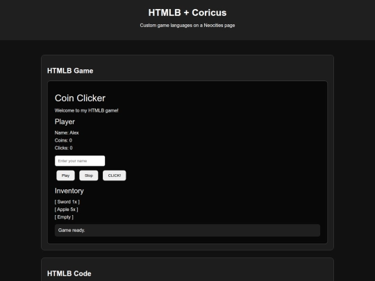 Games/H(M)H/AleksieNeocities screenshot