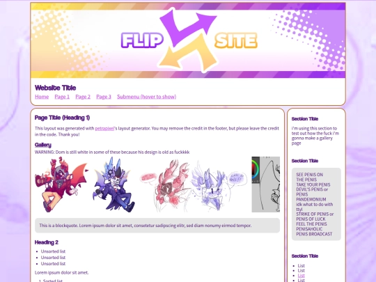 test screenshot