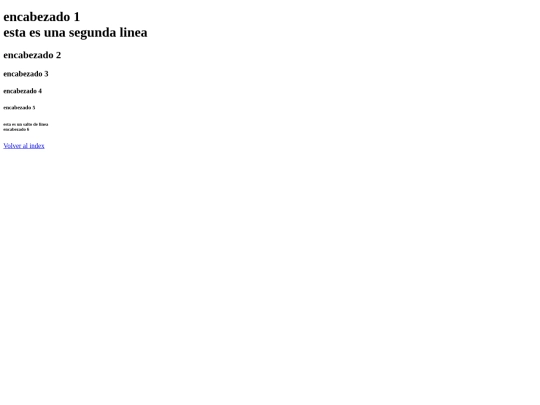 Encabezados screenshot