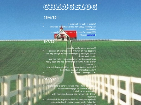 changelog screenshot