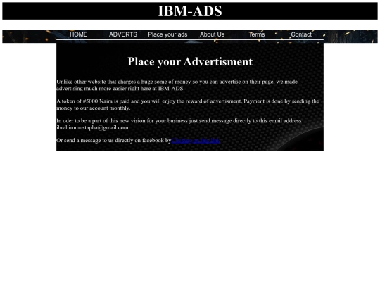 place your ads screenshot