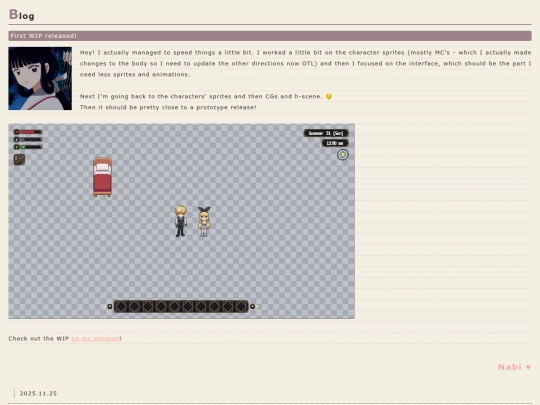 blog screenshot