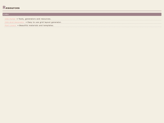 resources screenshot