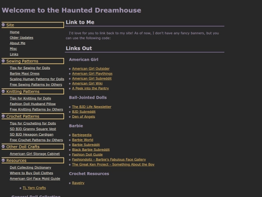site/links screenshot