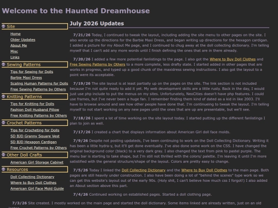 site/updates screenshot