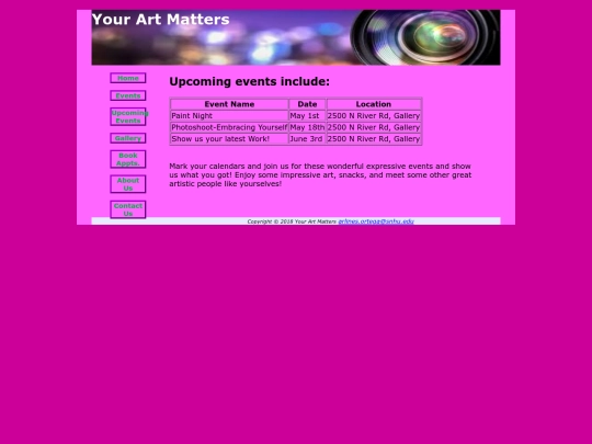upcomingevents screenshot